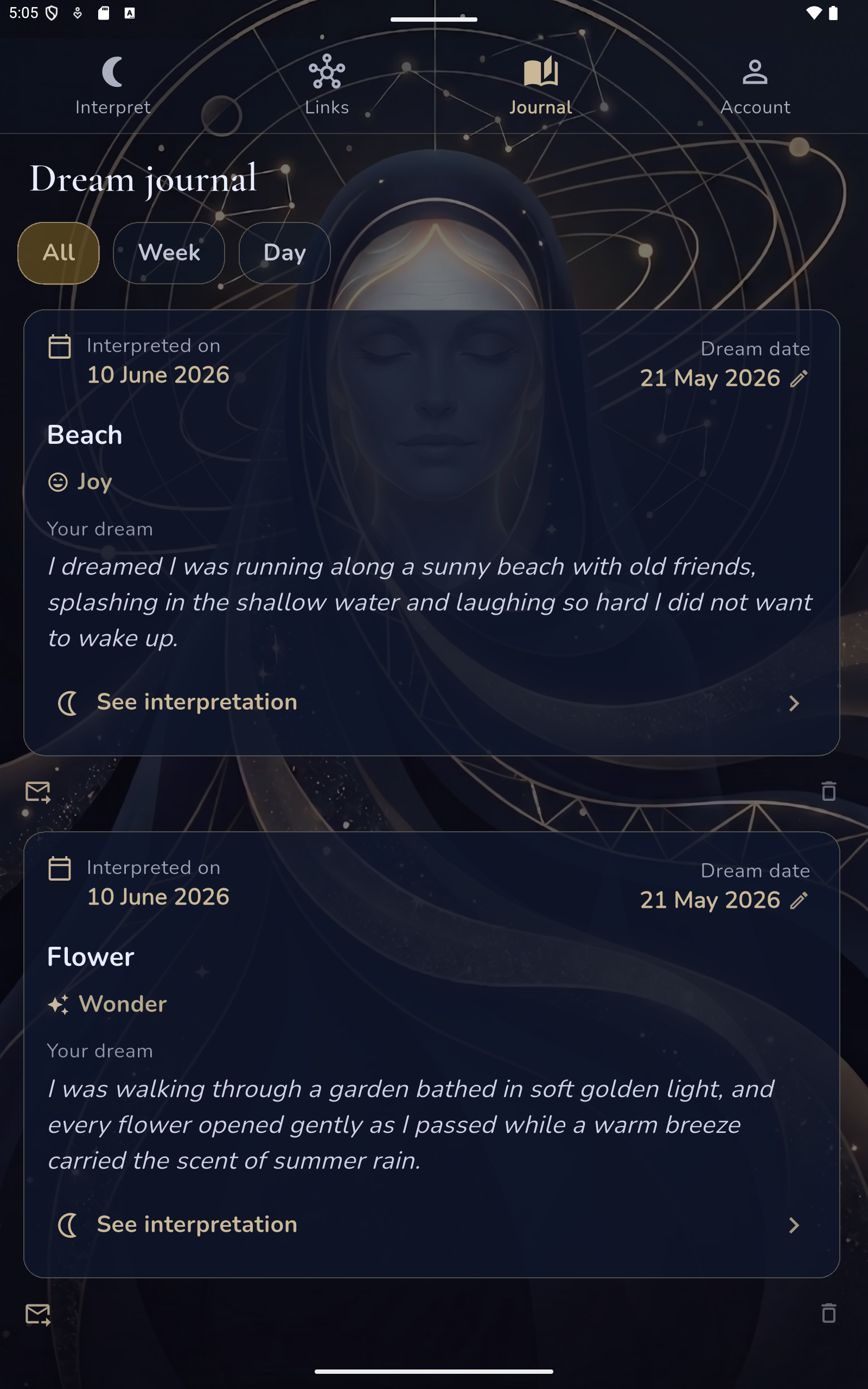Dream journal