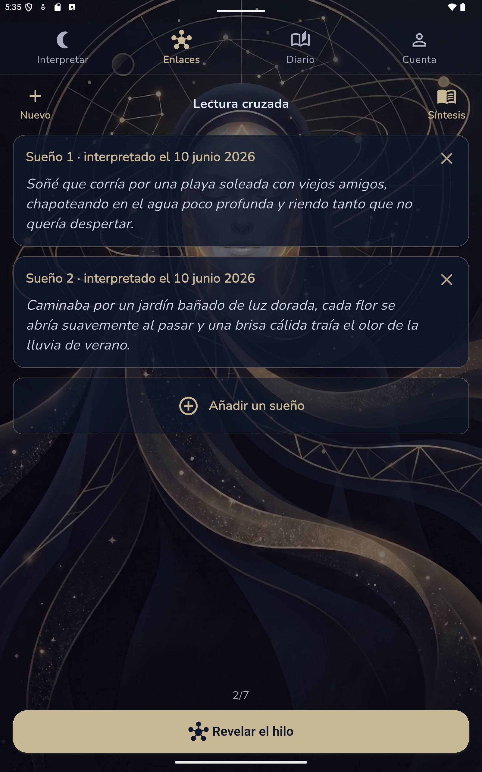 Enlaces entre sueños
