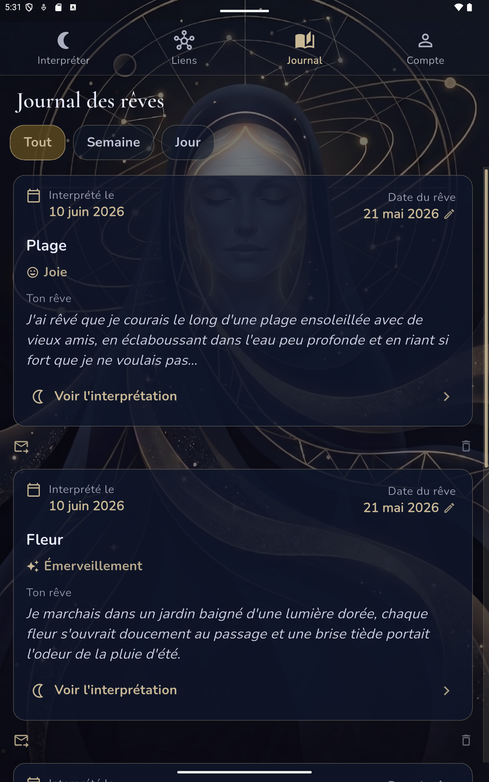 Journal de rêves